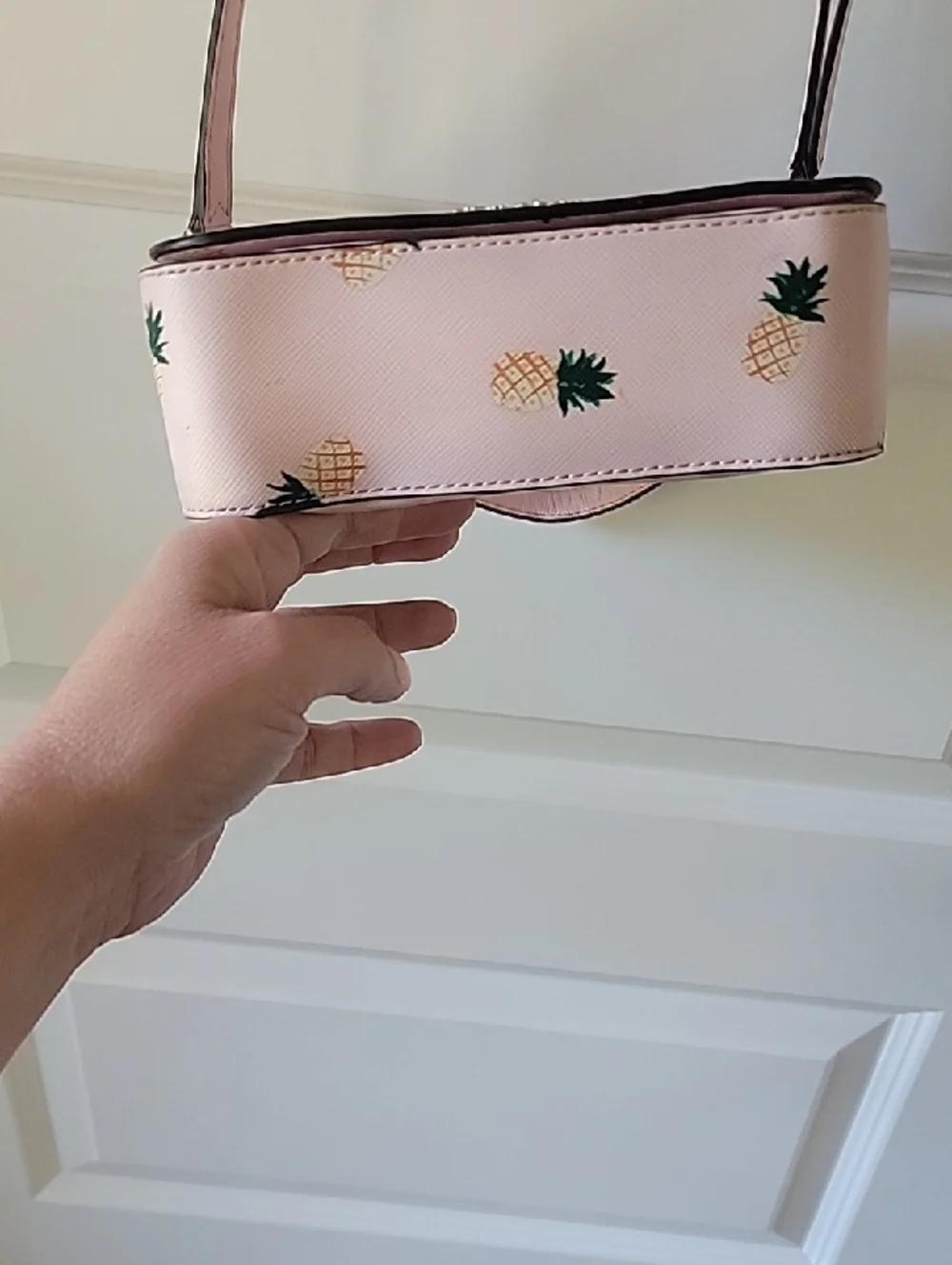 kate spade Pink Pineapple Print Top-Handle Crossbody